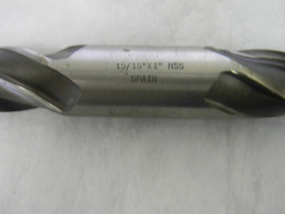 Pro-Grade HSS Double End Mill 15/16 RH 4Fl 1-7/8 LOC 6-3/8 OAL 41117714