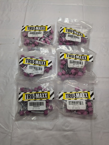 Tru-Maxx Mounted Point: 3/8" Thick, 1/8" Shank Dia, 80G Qty 150 W184-P-26317