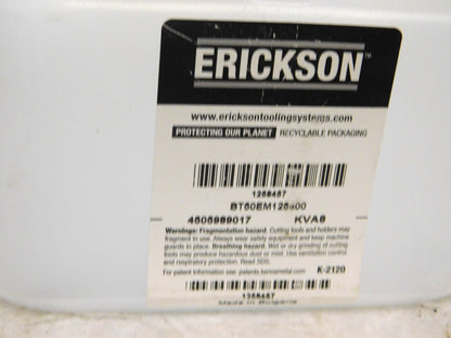 Erickson BT50 Shank End Mill Holder 1-1/5 Hole Dia 2.5 Nose Diameter 1258457