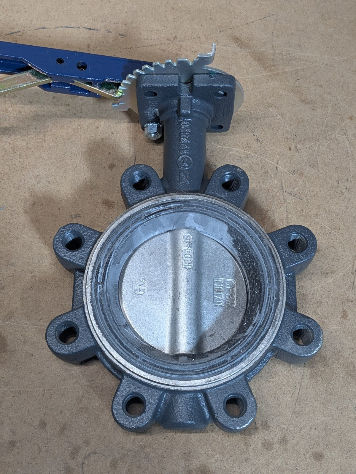 Nibco 4" Ductile Iron Lug Type Butterfly Valve w/ Locking Lever Handle NLG2