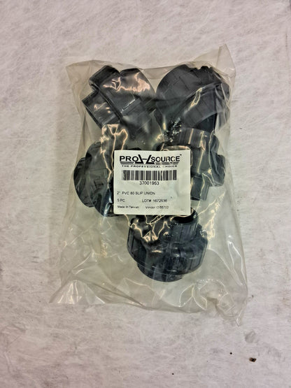 Pro-Source 2" PVC Plastic Pipe Union With EPDM O-Ring QTY5 37001963