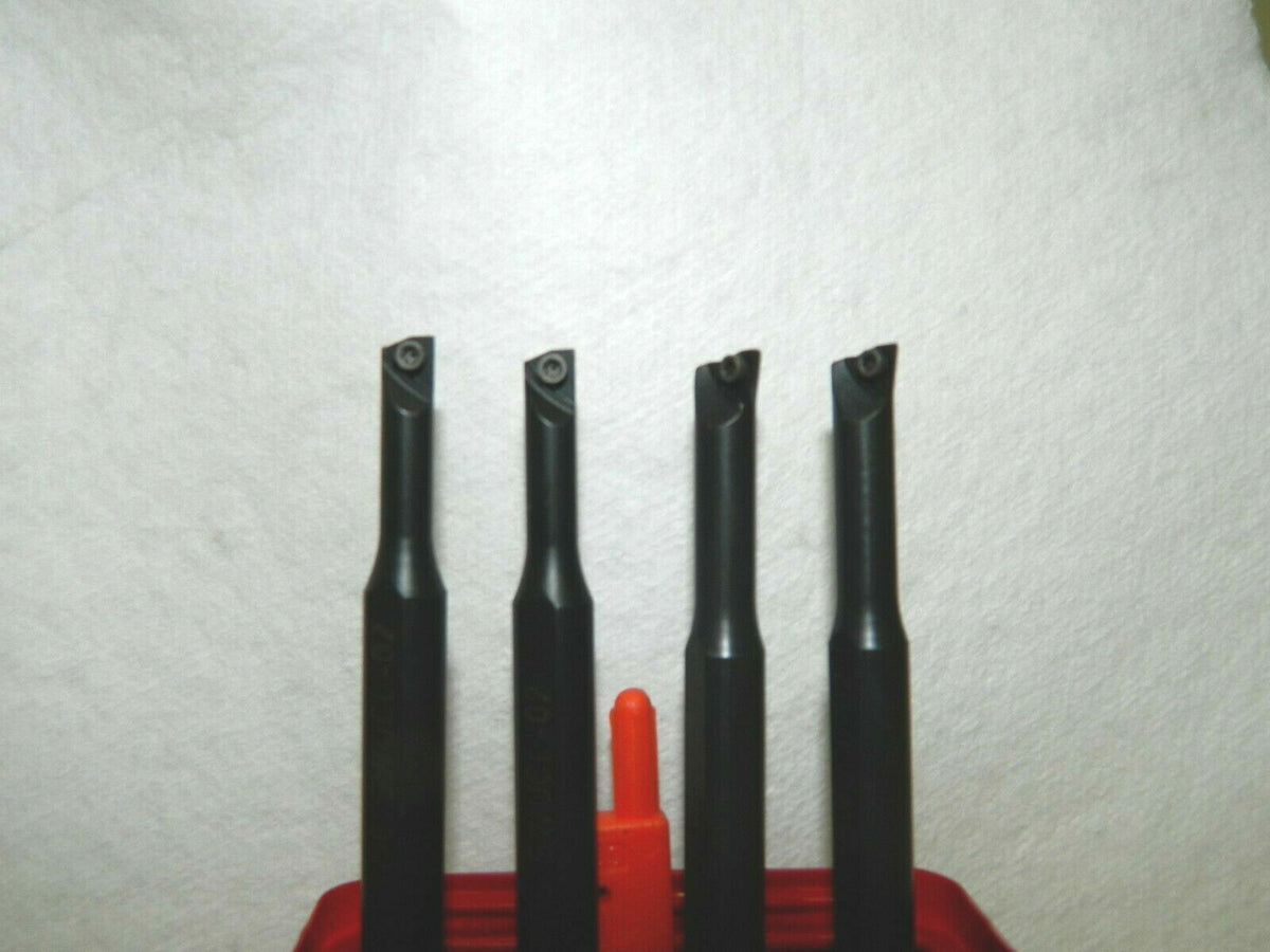 Pro Steel Miniature Boring Bar Set 4Piece 5mm-6mm Steel Shank LH 4" OAL 01907674