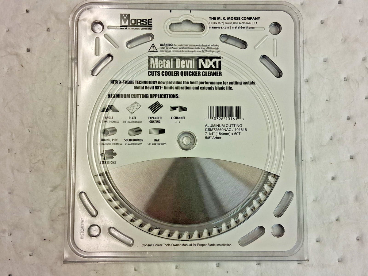 M.K. MORSE Wet & Dry Cut Saw Blade 7-1/4" Dia 761923