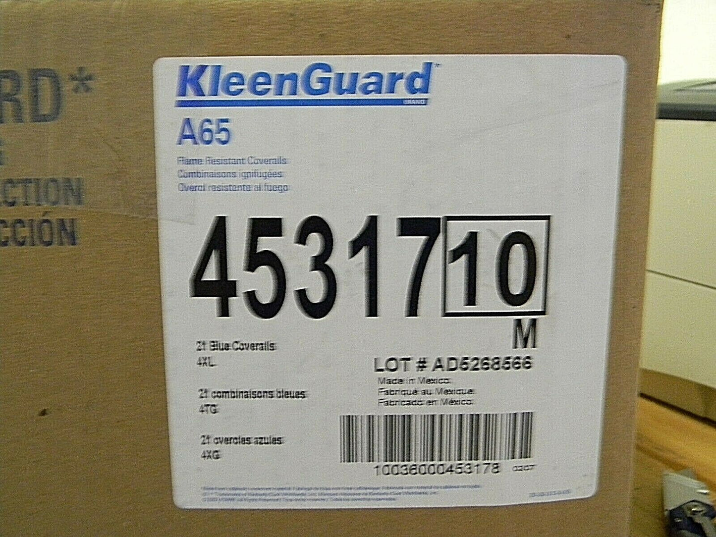 Box of 21   Kleenguard A65Blue Coveralls Size 4XL. FREE SHIP SHIPS TODAY