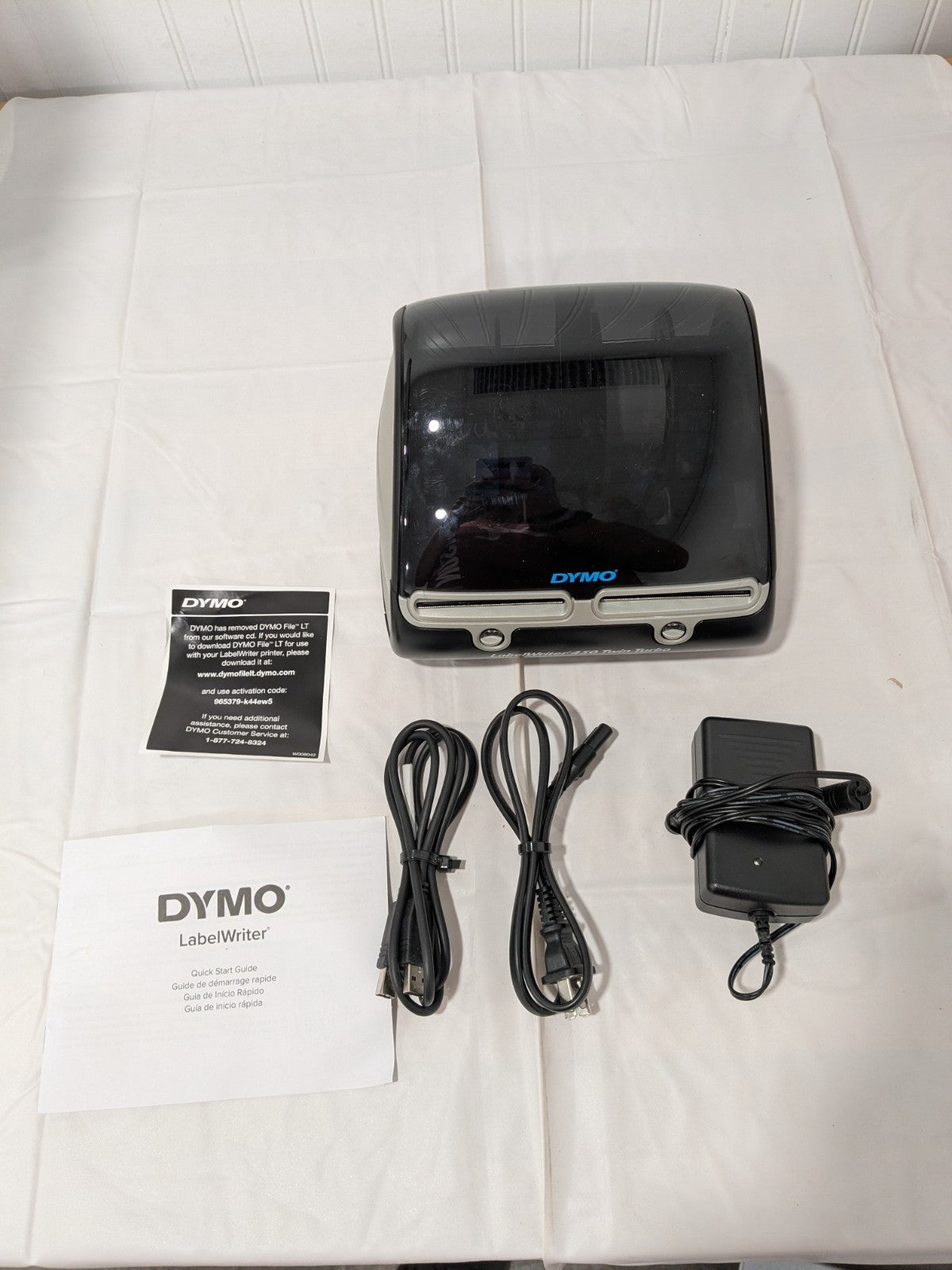 Dymo Label Writer 450 Twin Turbo Label Printer w/ Power Supply 1752266