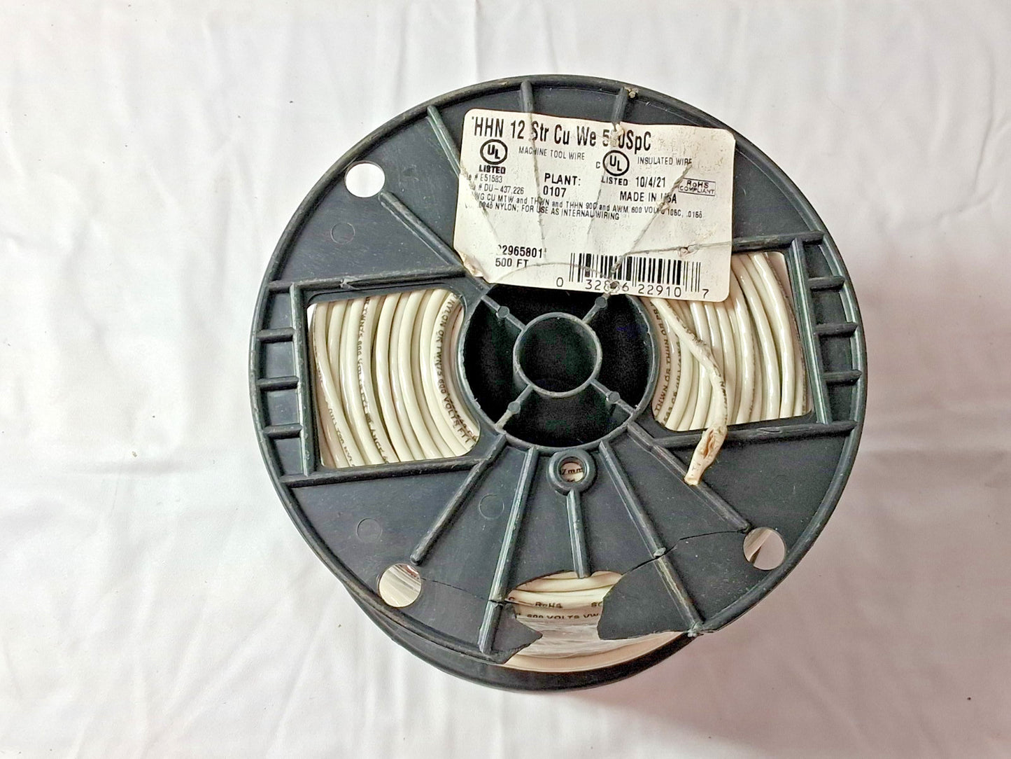 Southwire Building Wire 500ft Long THHN 12 AWG Nylon Stranded Core 22965801