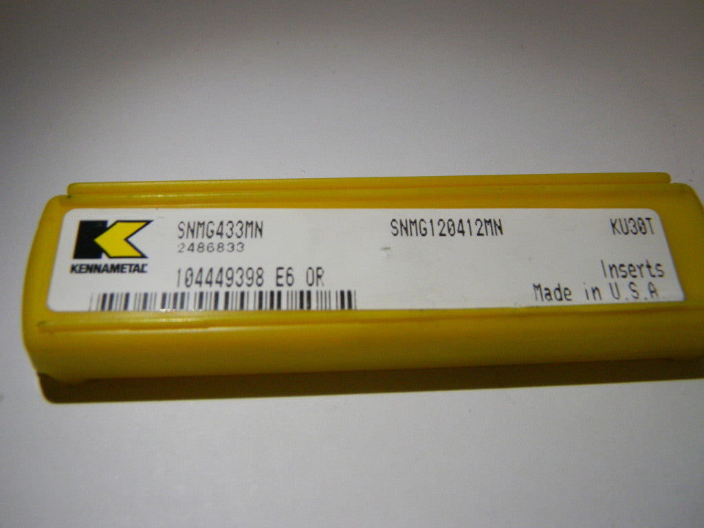 Kennametal Carbide Turning Inserts SNMG433MN KU30T QTY 5  2486833