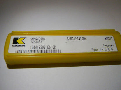 Kennametal Carbide Turning Inserts SNMG433MN KU30T QTY 5  2486833