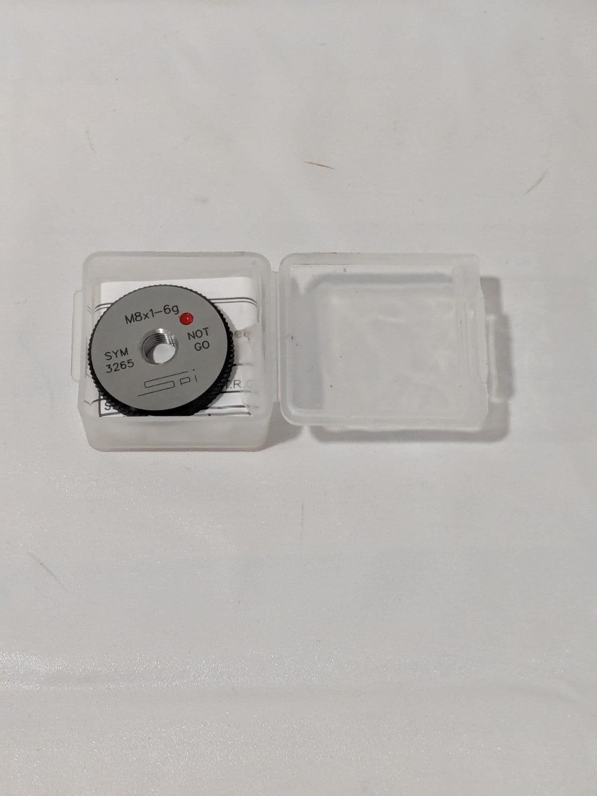 SPI Threaded Ring Gage: M8 x 1.00 Thread, Class 6G, No Go 34-480-4