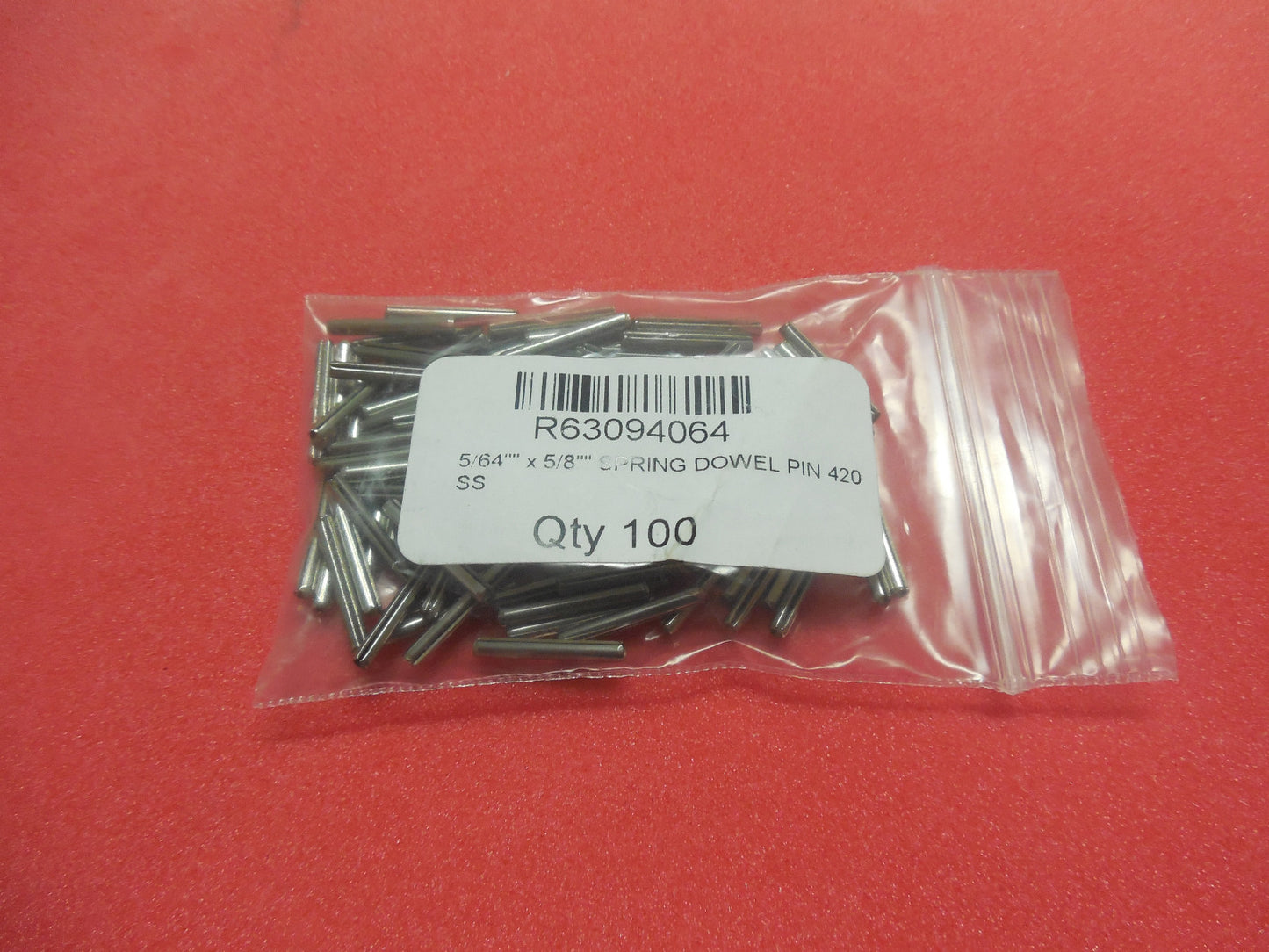Professional 5/64" x 5/8" Stainless Steel 420 Grade Taper Dowel Pins R