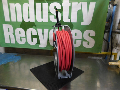PRO-SOURCE Hose Reel with Hose: 3/8"IDx75' Spring Retractable 2810037510PRO