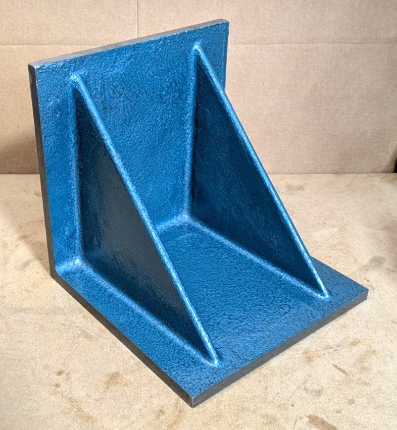 12" Wide x 12" Deep x 12" High Machined Angle Plate  Cast Iron  .003" Sq