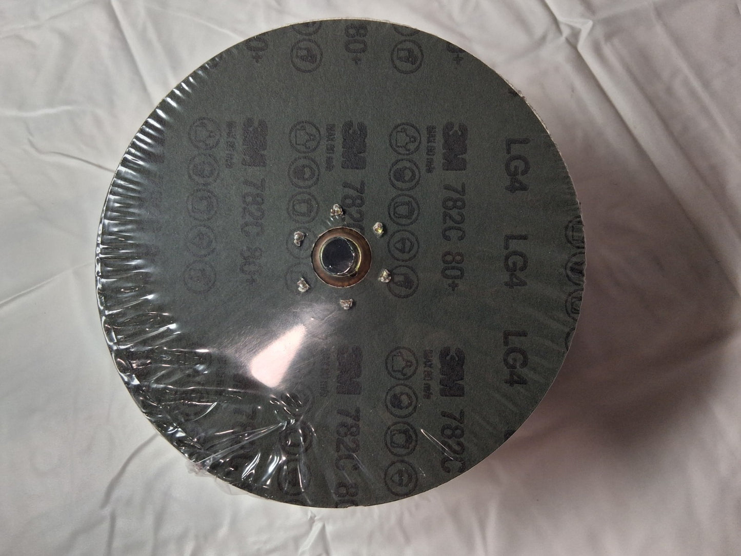 3M Ceramic Alumina Fiber Discs 7" Disc Dia, 5/8-11"H 80 Grit QTY25 89615
