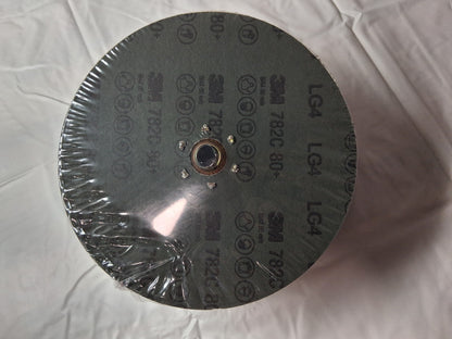 3M Ceramic Alumina Fiber Discs 7" Disc Dia, 5/8-11"H 80 Grit QTY25 89615