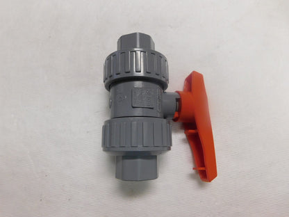 Nibco Chemtrol Ball Valve 3/4" Model D Universal End Corzan CPVC/EPDM U51TB