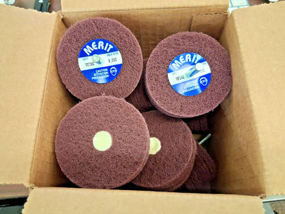 Merit Abrasives Deburring Discs QTY10 3" Dia Very Fine Grade 08834131497