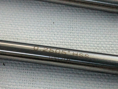 Chucking Reamersc2pk: 0.2505" Dia, Straight-Cylindrical Shank, HSS 1444296025050