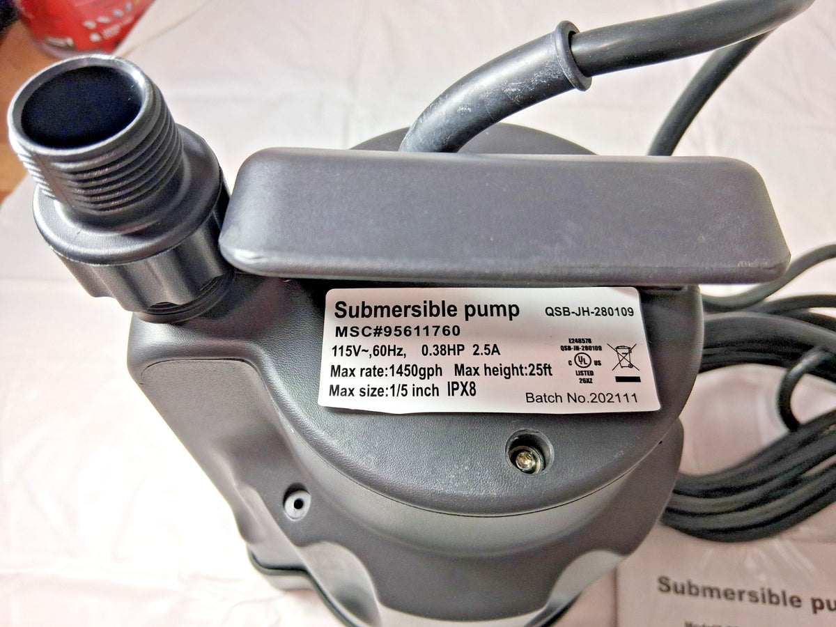 Professional Hand Operated Submersible Pump 2.5 Amp Rating 120V 95611760