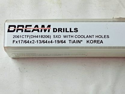 YG-1 Carbide jobber Length Drill Bits Letter F (0.2570) Dia 140 deg 80153620