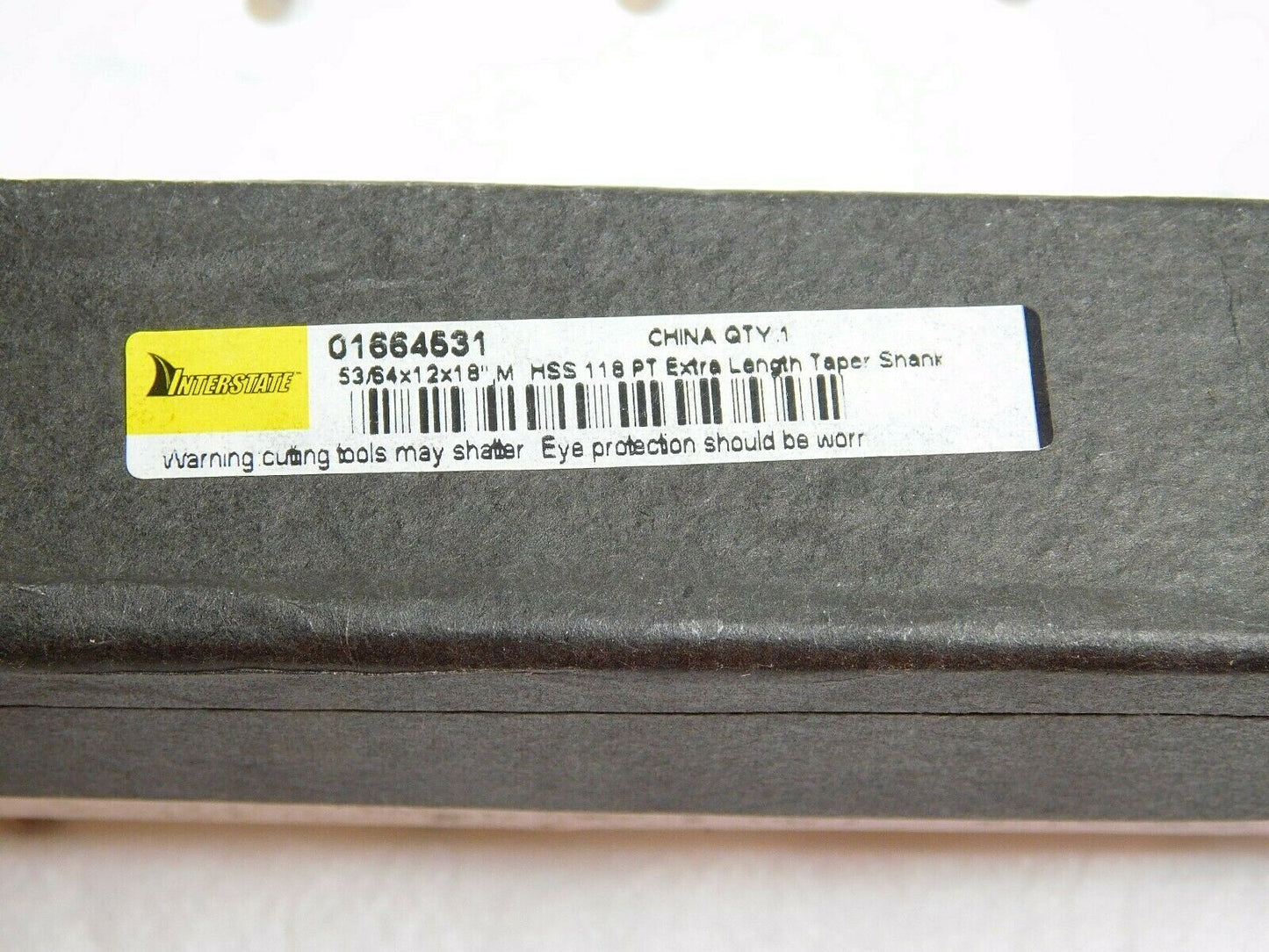 Interstate Taper Shank Drill Bit 3MT HSS 53/64" x 18" OAL 01664531