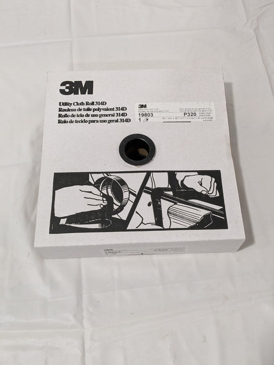 3M 1-1/2" x 50 Yd 320 Grit Aluminum Oxide Shop Roll 7000118523