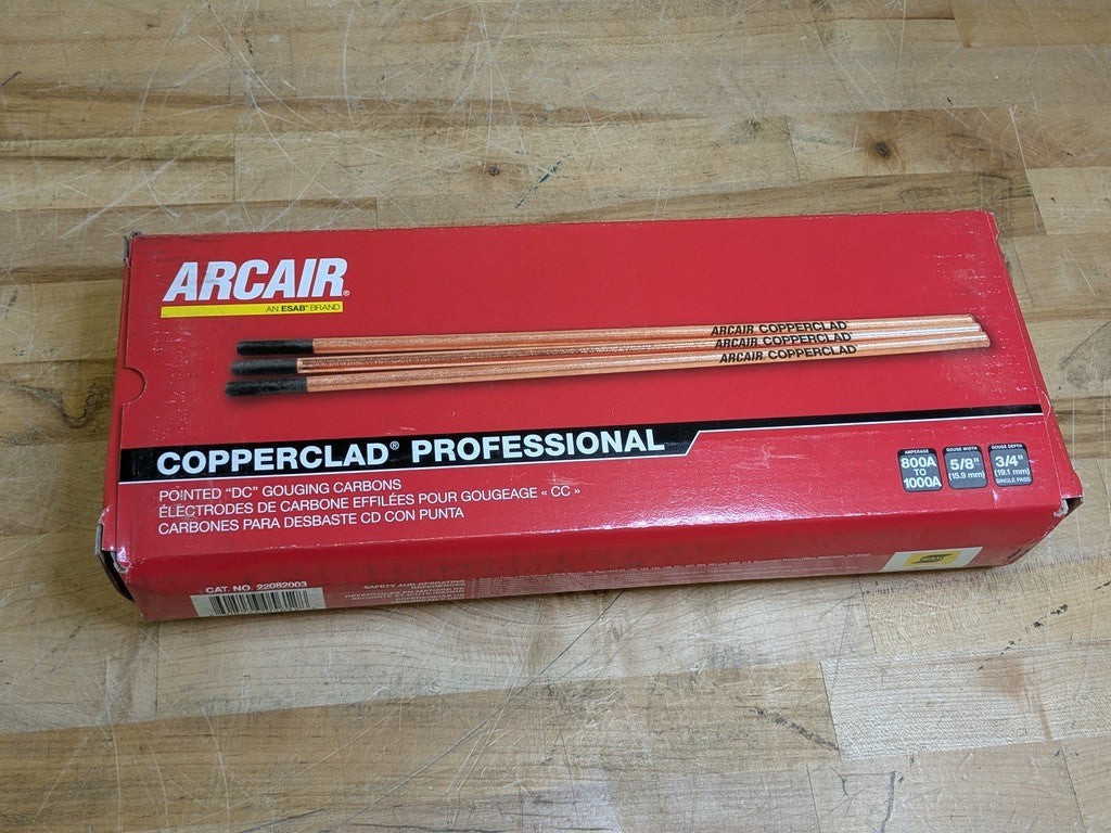 Arcair 1/2" DC Copperclad Professional Arc Gouging Electrode 50 PACK 22082003