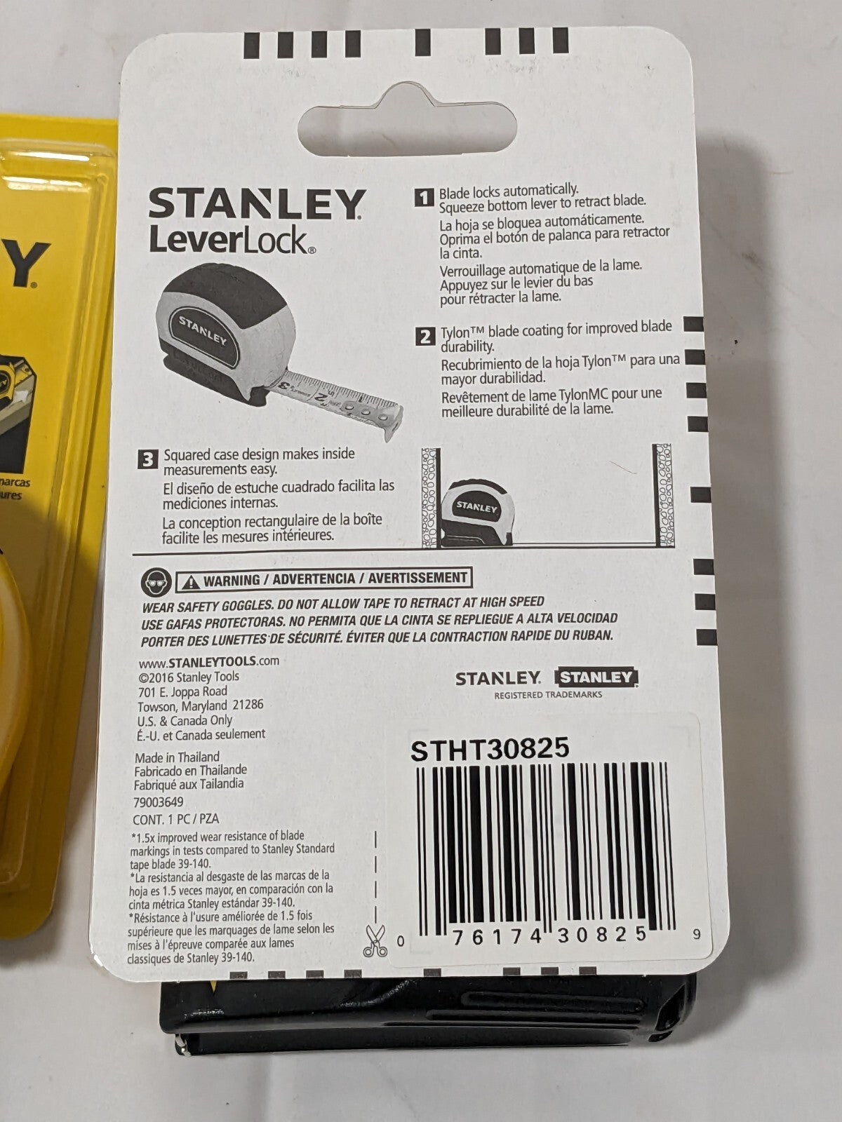 Stanley Tape Measure: 25' Long, 1" Width Qty 2 STHT30825