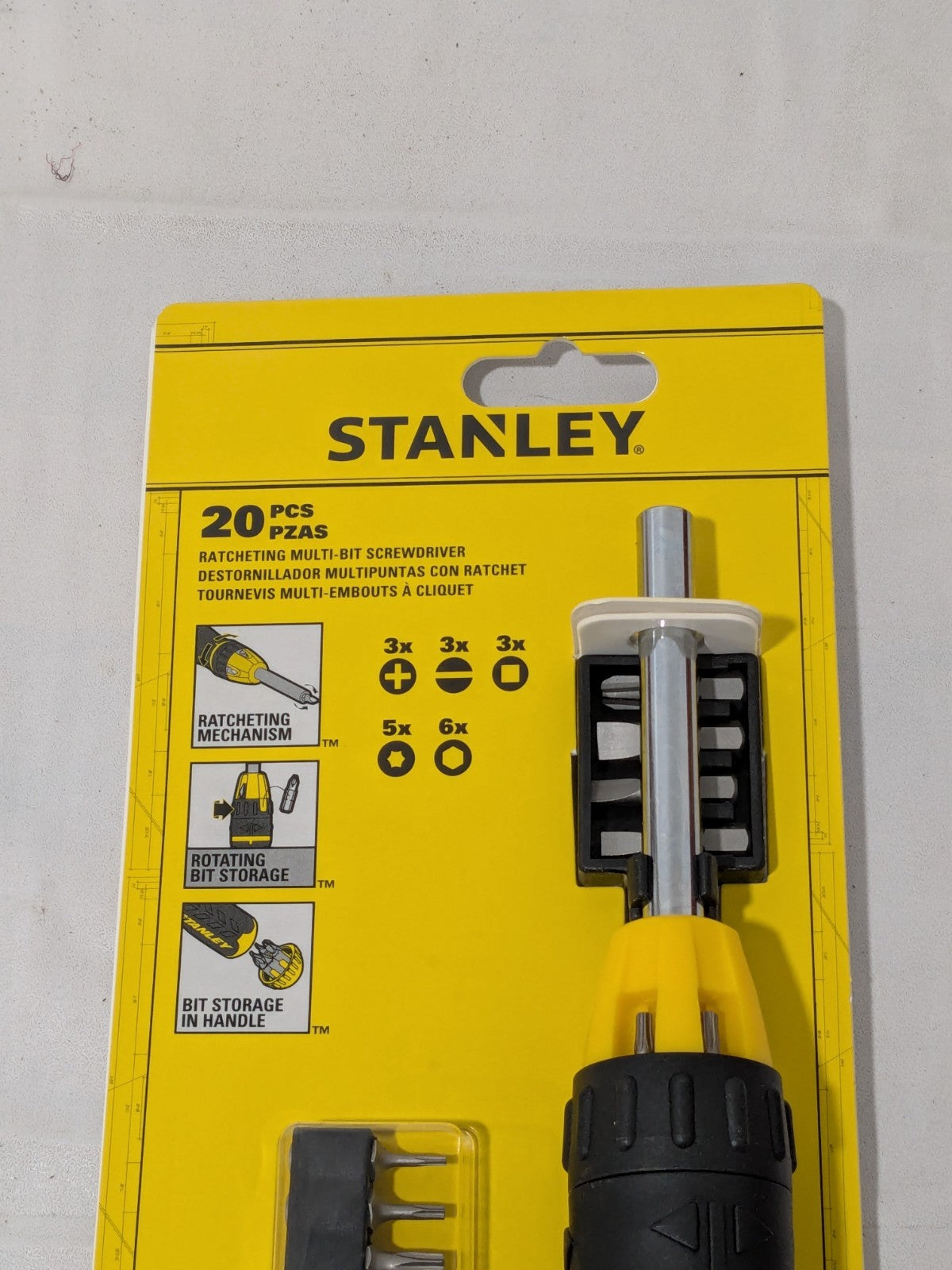 Stanley Screwdriver Set: 20 Pc Nut Driver Phillips Slotted Square &amp; Torx 62-