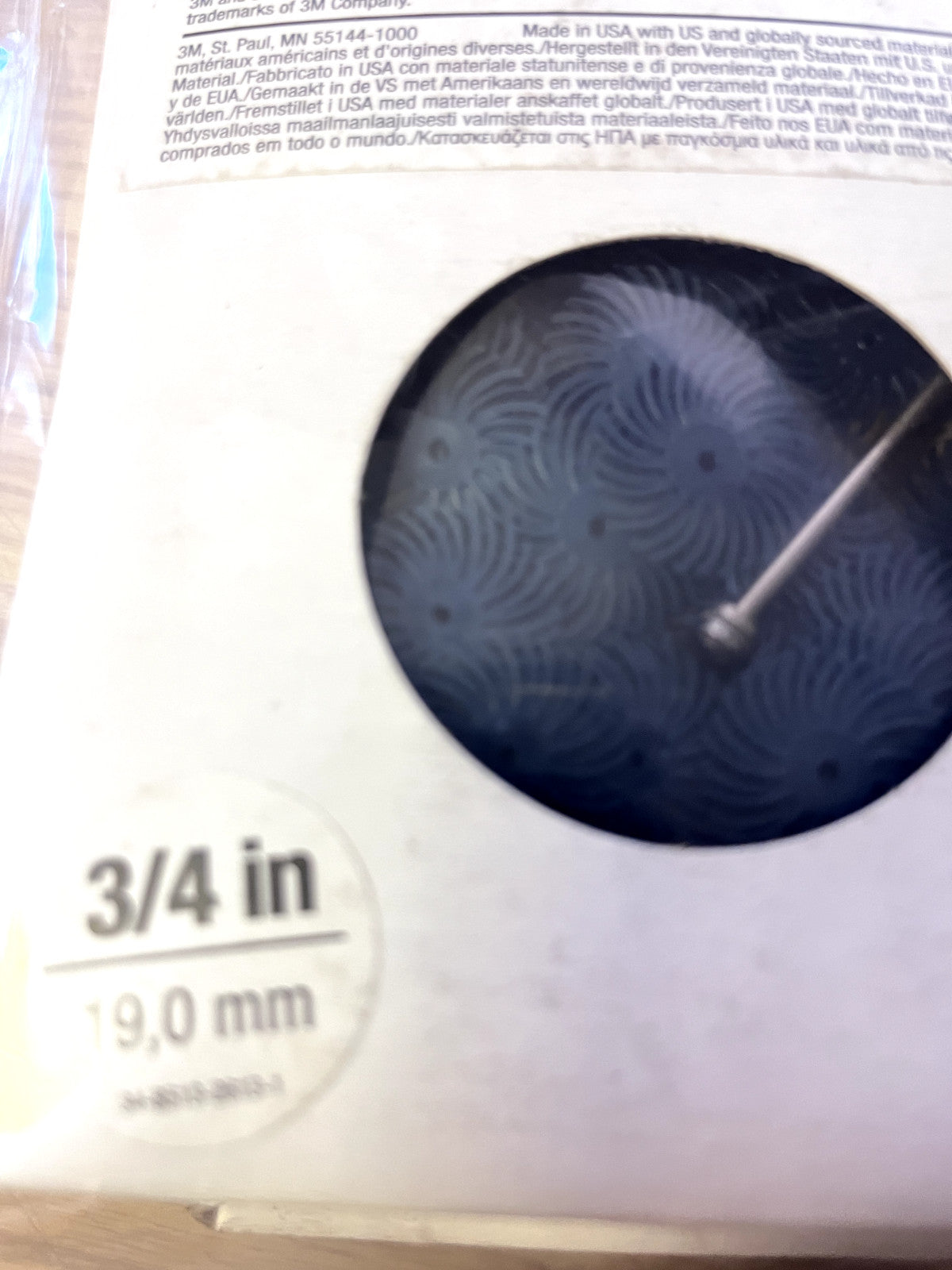 3M Radial Bristle Brush Shank Arbor Connection Ceramic Fine 400 Grit 48 per pack