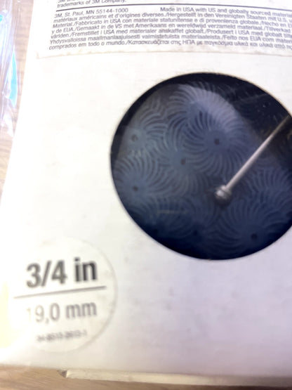 3M Radial Bristle Brush Shank Arbor Connection Ceramic Fine 400 Grit 48 per pack