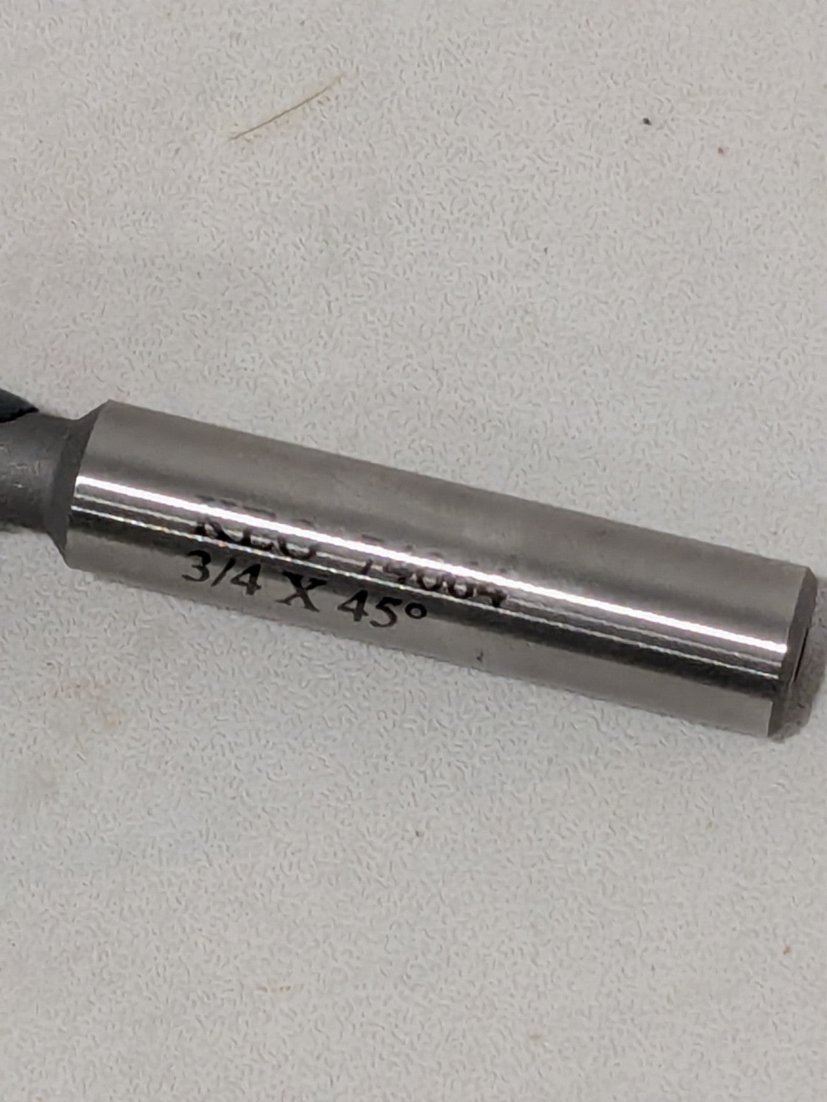 Keo Dovetail Cutter: 45º, 3/4" Cut Dia, 1/4" Wide, Carbide Tipped 929-000-063
