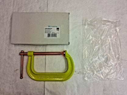 Bessey C-Clamp 6" Max Opening 4-1/8" Throat Depth CDF406CHV