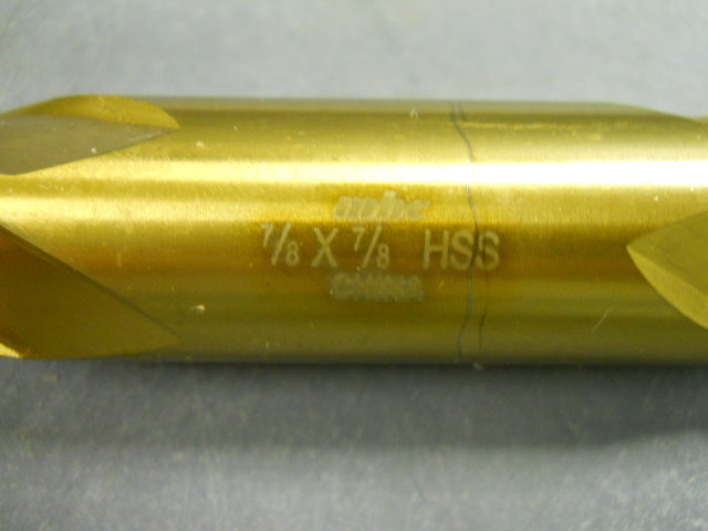 HSS Sq Dbl End Mill 7/8 Dia 1-7/8 LOC 7/8 Shak Dia 6-1/8L 01724566