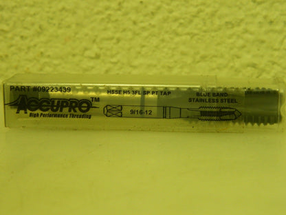 Accupro Spiral Point Taps 2 Pack HSS 9/16-12 UNC 09223439