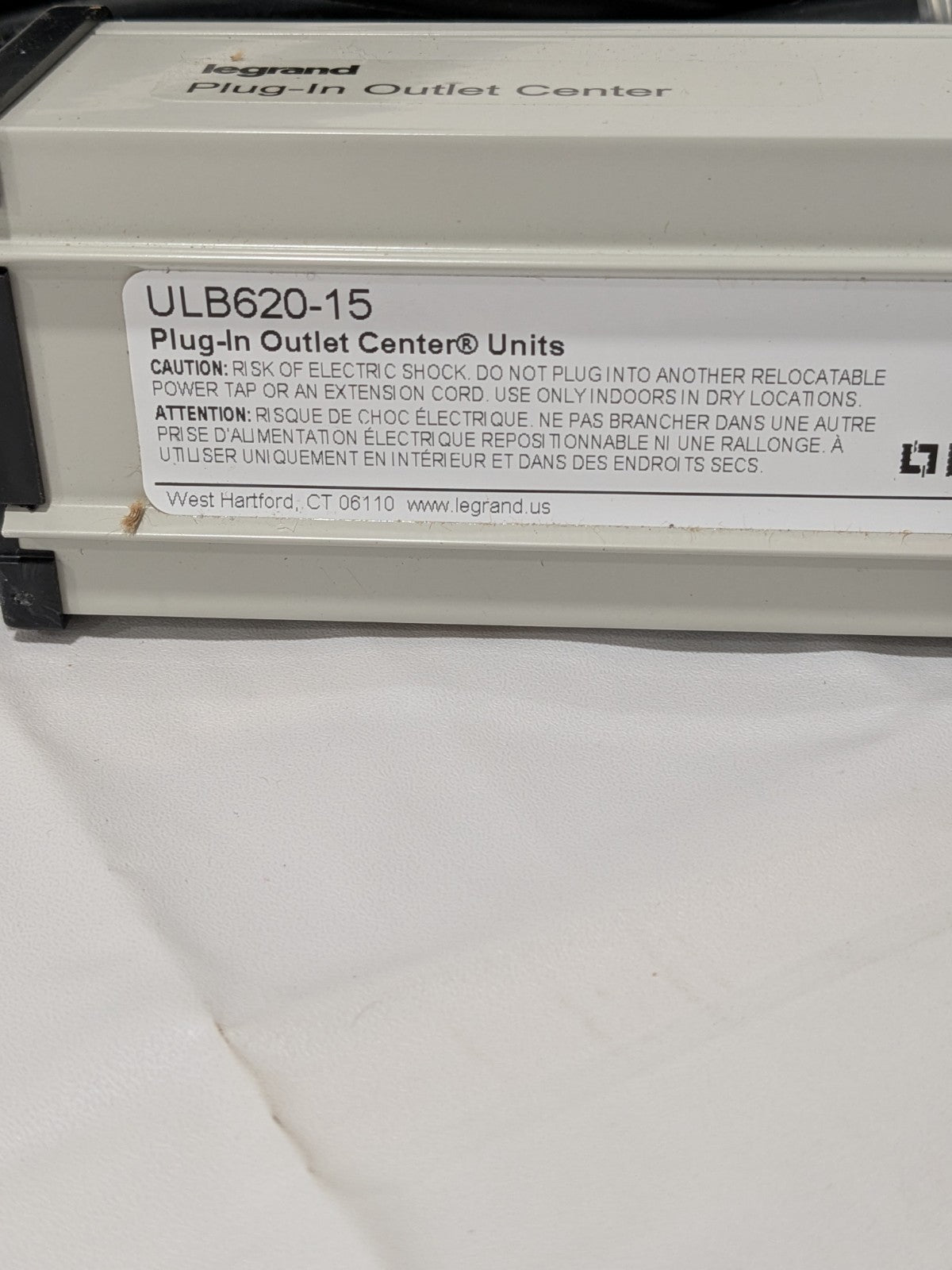 Legrand Multi-Outlet Power Unit 120V 20A 13-1/4"L, 6 Outlets 15' Cord