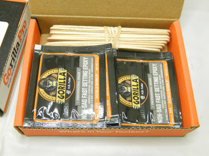 GorillaPro Double/Bubble "Non-Sag" White Two-Part Epoxy Adhesive Qty 20 EP5-10