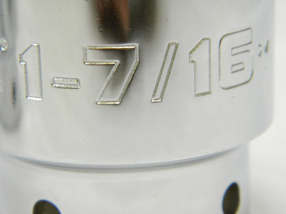 PROTO Hand Socket: 1-7/16" Socket, 12-Point Qty 2 J5446-TT