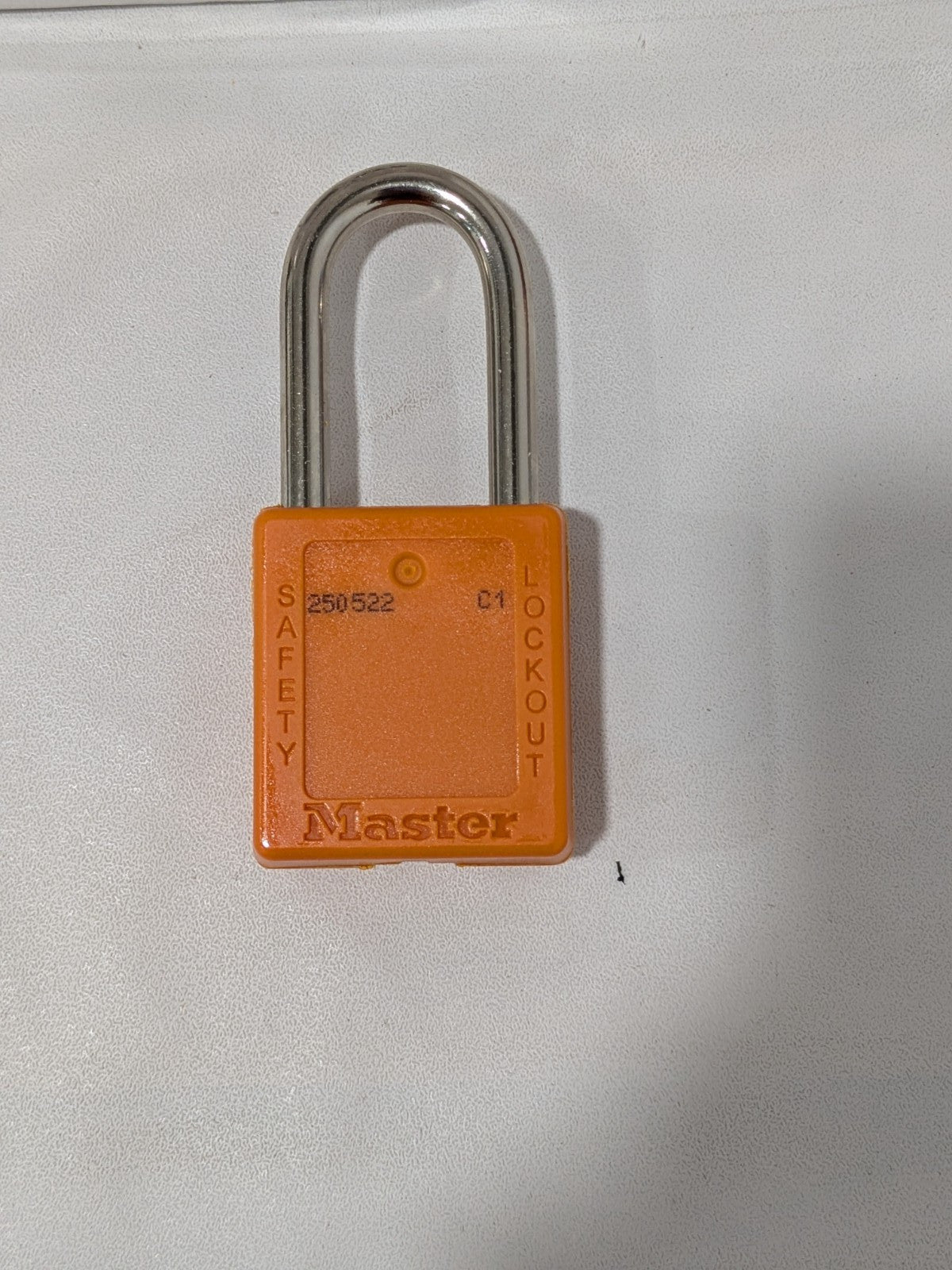 Master Lock Lockout Padlock: Keyed Alike, Thermoplastic Box of 6 410KAS6ORJ