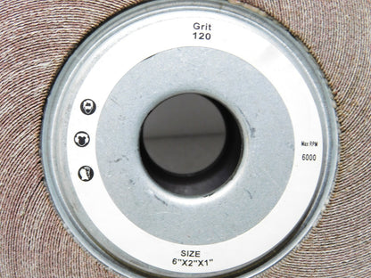 Tru-Maxx Aluminum Oxide Unmounted Flap Wheels 6"x2"x1" HL 120G QTY 2 87662292