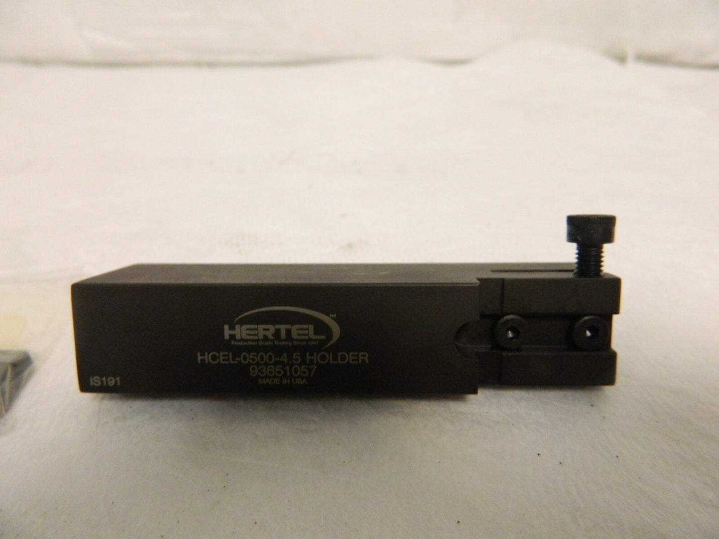 Hertel 0.812 Max Depth 15/8 Max Diam Indexable Cutoff Toolholder 93650810