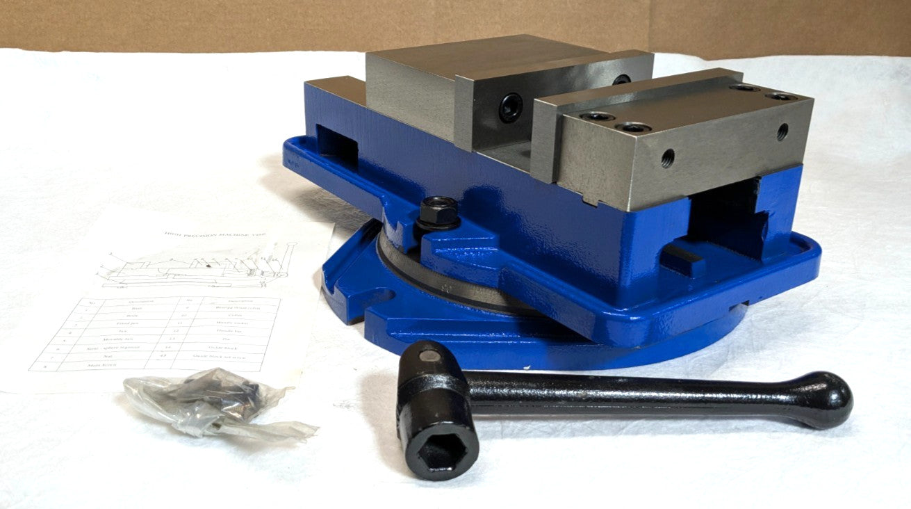 6" Precision Machine Vise 360° Swiveling Base  6 Inch Jaw Width/Opening  Qm16160