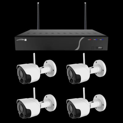 Speco Technologies 4Ch 2MP Wireless IP Camera & NVR Kit ZIPK4W2