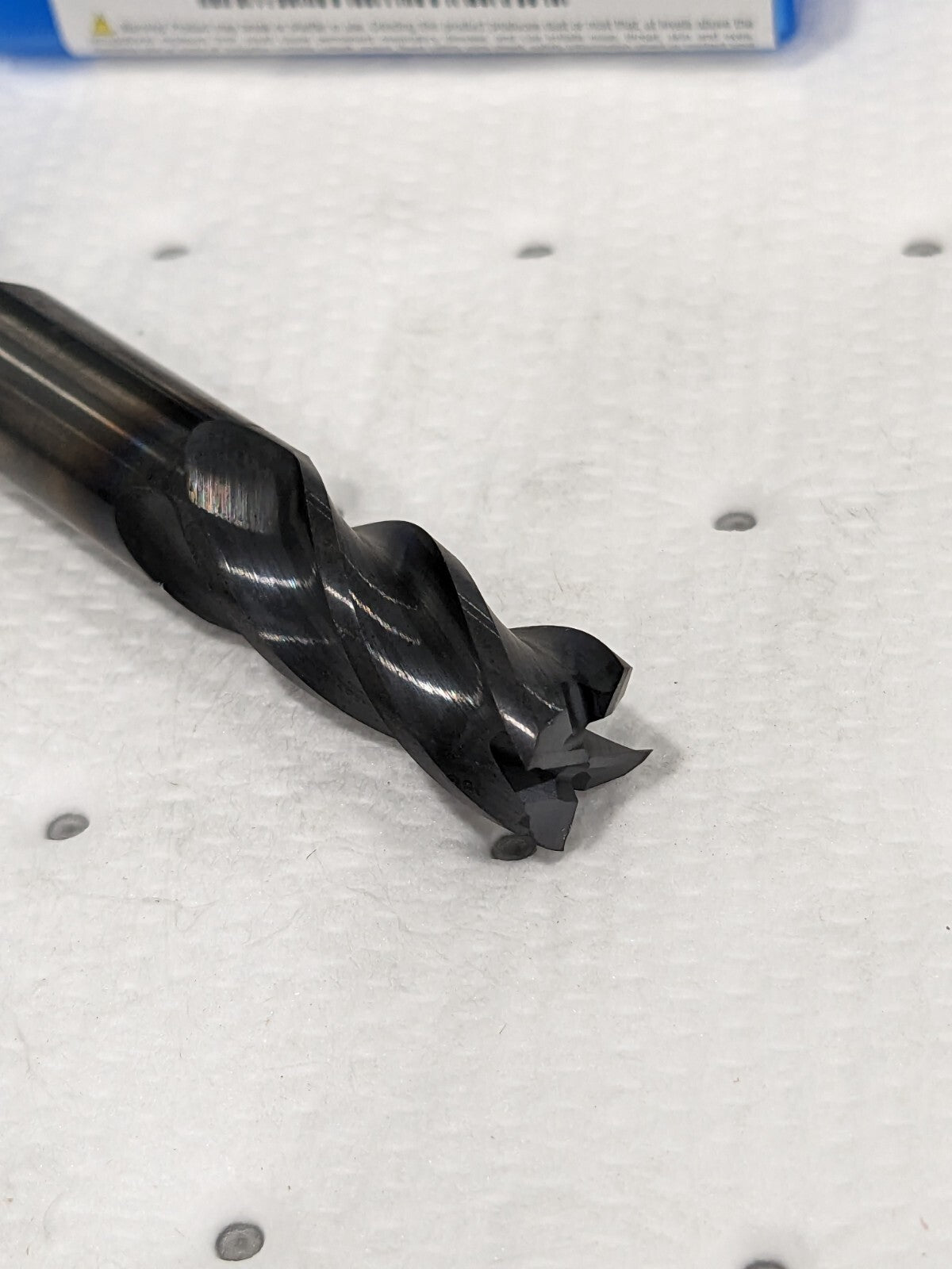 Niagara Cutter Square End Mill: 7/16" Dia, 7/8" LOC, 4 FL N09734
