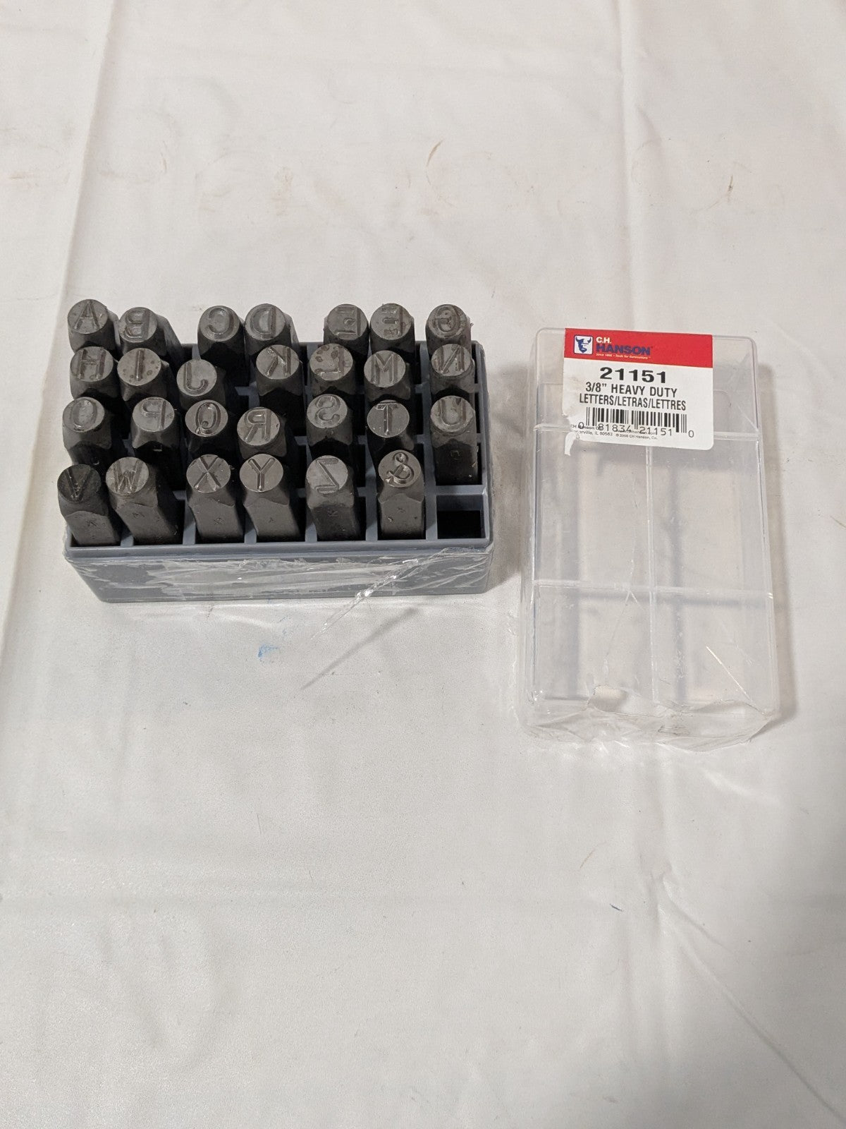 C.H. Hanson Heavy-Duty Stamp Set 3/8" Character, 27 pc, Alphabets & Symbol 21151