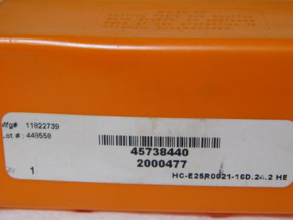 Hertel Indexible Cutoff Toolholder 21mm Max DOC 25mm Shank Dia RH 5L 2000477