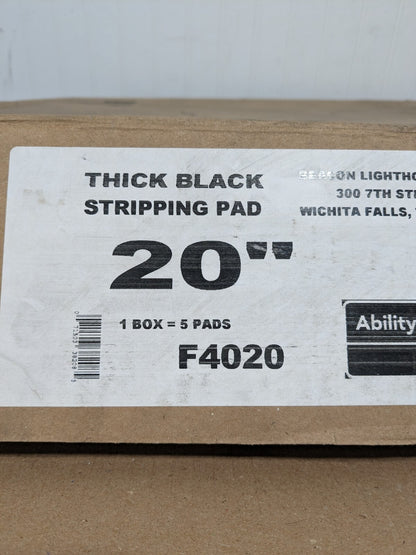 ABILITY ONE Floor Pad & Screen: Medium, 20" Long Qty 5 7910015132272