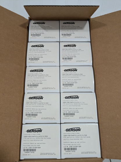Gerson G95P P95 Particulate Filter - Case of 100 Filters 0871916