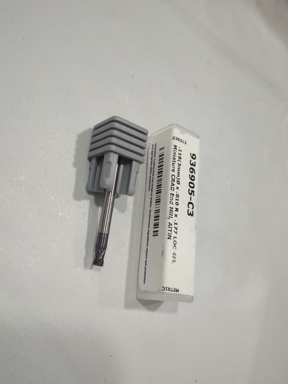 HARVEY TOOL Corner Radius End Mill 3.00mm Dia 4 Fl Solid Carbide 936905-C3