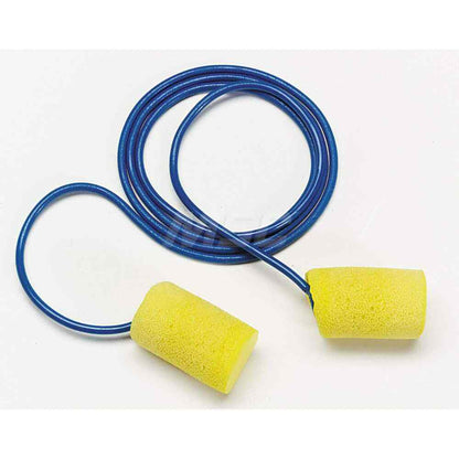 3M Earplugs: 29 dB, Foam, Barrel, Roll Down, Corded Qty 200 Pairs 7000002301