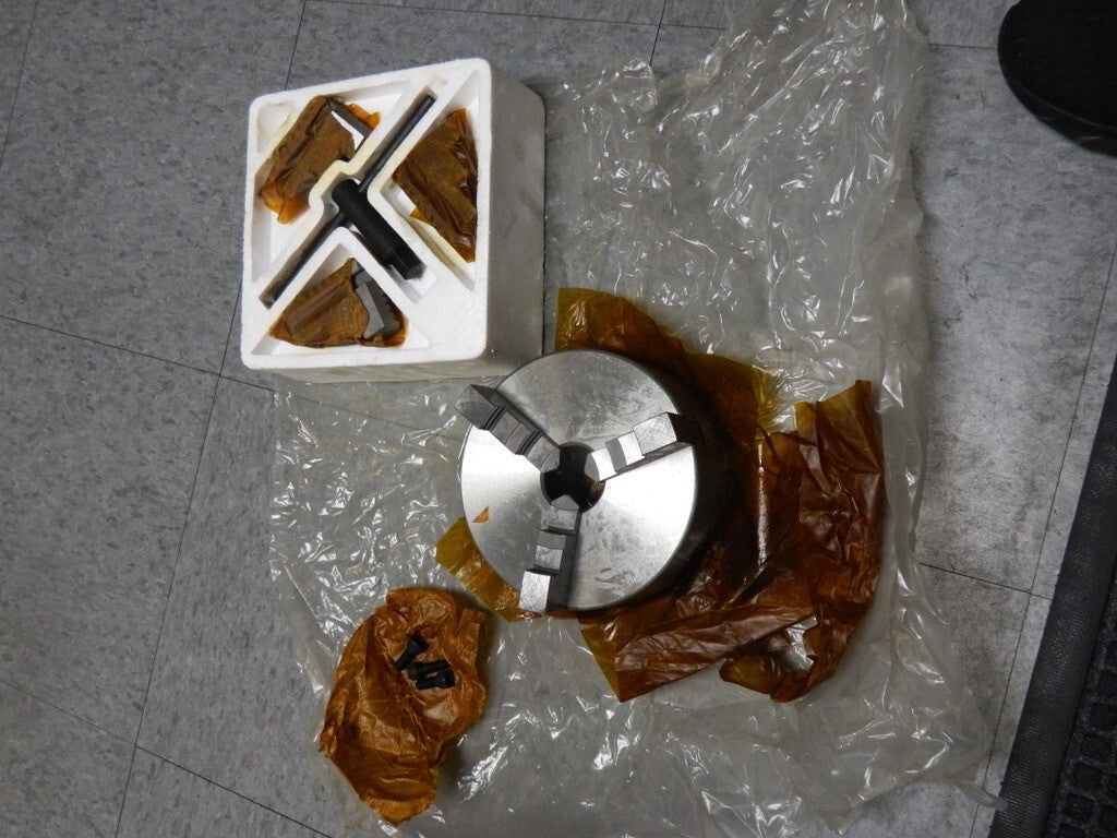Interstate 3 Jaws, 6 Diam, Self Centering Manual Lathe Chuck
